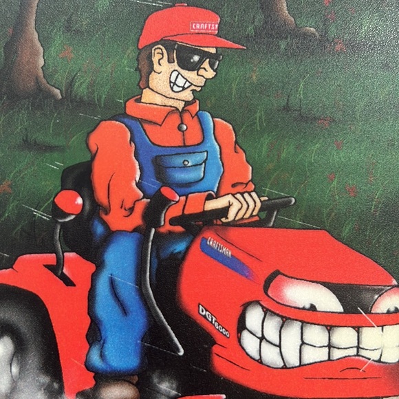 Craftsman- They’d Better Run - mousepad, vintage never used - Picture 2 of 16